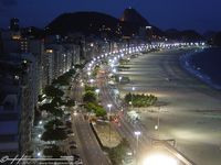 Rio de Janeiro - Strand / Praia bei Nacht