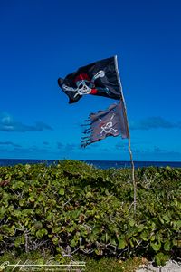 Guadeloupe Piratenflagge 0154A